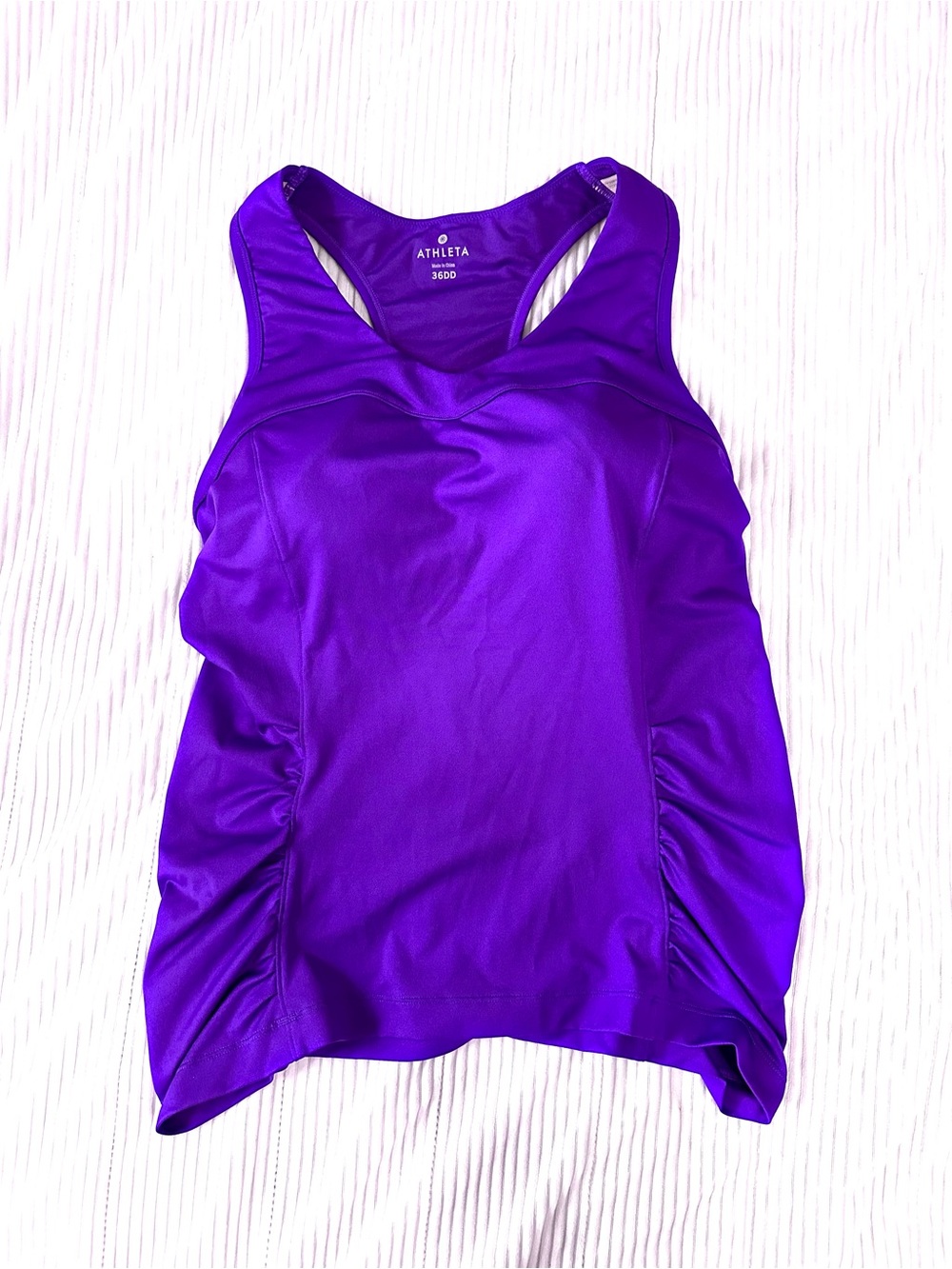 Athleta Vibrant Purple Racerback Tankini